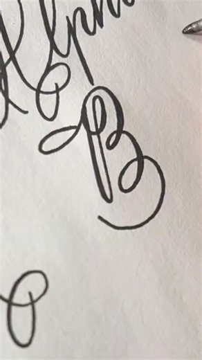 Writing the alphabet in flourishing way | brush pen calligraphy #handwriting #lettering #letters