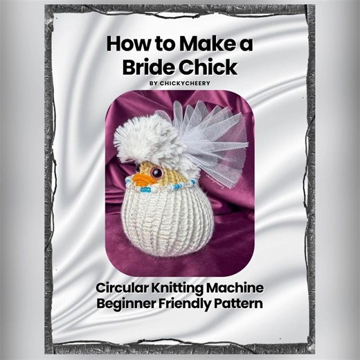 Bride Chick-22 Pin Circular Knitting Machine PDF Pattern Only - Etsy