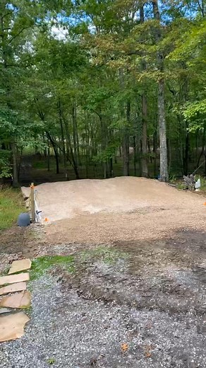 Built a pad for the new boat cover 🙌🏻 Rock hauled in by Kemmer excavating and trucking #bluecollarlife #BlueCollar | Heather Manning