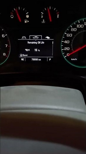 Chevrolet Malibu Reset Engine Oil Life 100%