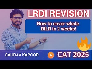 Last 2 weeks to CAT - How to cover whole DILR before CAT 2025🔥🔥