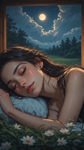 Moonlit Rain Sleep | 58s Relaxing Night Ambience for Deep Calm