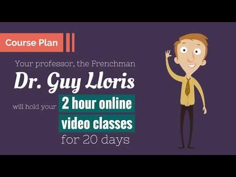 Online language course advertisement Video - Animated Style.