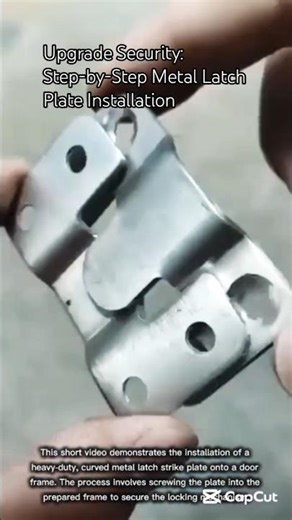 Upgrade Security: Step-by-Step Metal Latch Plate Installation