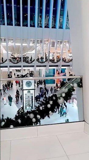 NYC.The Oculus at World Trade Center.WTC Christmas Ice Rink.Holiday Christmas Market#ChristmasinNYC