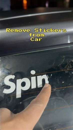 Remove sticker from car | sticker removed from windshield #carmodification #carrepair #car