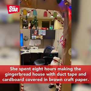 'When the cubicle decorating contest was announced, I knew I had to do something 'extra'', said Monika. | Daily Star