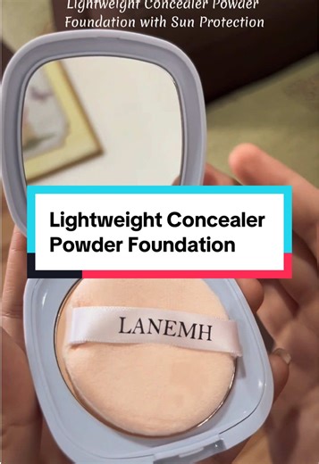 Lightweight Concealer Powder Foundation with Sun Protection