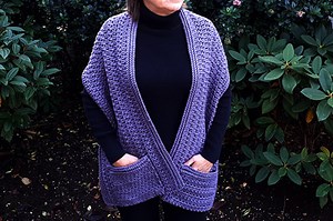 How to Crochet a Pocket Shawl ~ Easy Pattern Create and Crochet