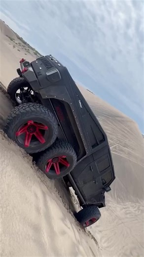 The Apocalypse Hellfire put through the test on the sand dunes over in Mexico with a screaming 800HP Hemi Hellcat #apocalypsemanufacturing #apocalypse #6x6truck #trucklife #fyp #supertruck #hellfire #hemihellcat