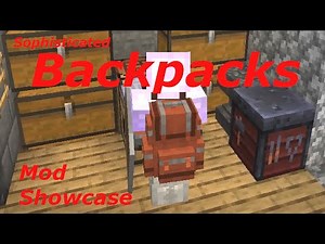 Backpack With Upgradeable inventory Slots. The Backpack Can be Placed on the Ground. Minecraft Mod.
