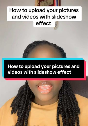 Upload Pictures with Slideshow Effect on TikTok