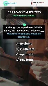 SAT Reading and Writing Preparation 2026 | Core RW Concepts