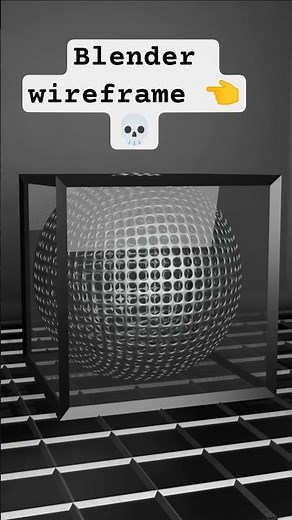 Blender Wireframe Effect Tutorial | Easy 3D for Beginners #blender #3d #beginners #trending #shorts