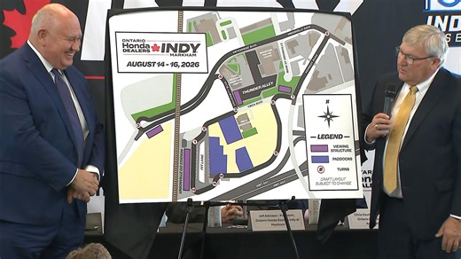 Toronto's IndyCar race moving to Markham in 2026