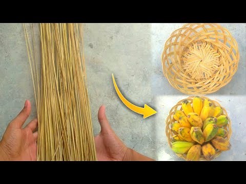How to make native basket using coconut stick