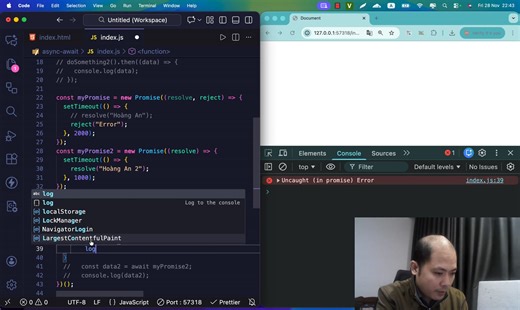 Async/Await trong JavaScript #unicode #hoanganunicode | Unicode Academy