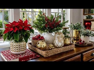 Cozy Red & Gold Farmhouse Christmas Home Makeover 2025 | 30+ Elegant DIY Holiday Decor Ideas