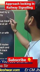 Approach and Dead approach locking In Railway Signal engineering 🚂⚒️🏭 #shorts