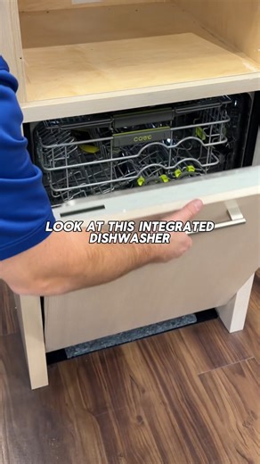 Invisible from the outside. Unmatched performance on the inside. The Cove Integrated Dishwasher gives your kitchen that clean, custom look without sacrificing power. #FredsAppliances #CoveDishwasher #IntegratedDesign #HiddenAppliances #KitchenInspo #LuxuryKitchen #ApplianceUpgrade #HomeDesign | Fred's Appliance