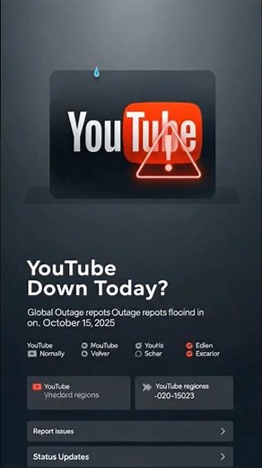 🚨 YouTube DOWN Today? Global Outage Reports Flood In (October 15, 2025) 🔥 #viral #shortsfeed