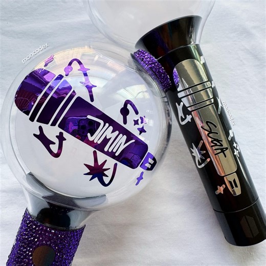 KPOP BTS Member Microphone Decal Sticker for ARMY Bomb Lightstick - Etsy
