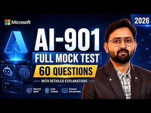 Azure AI Fundamentals (AI-901) Full Mock Test 2026 — 60 Questions With Detailed Explanations