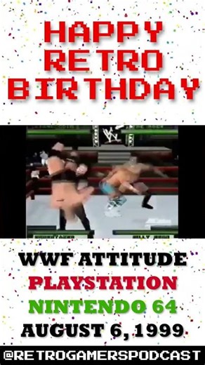 WWF Attitude on Nintendo 64 and PlayStation Turns 25 Today!