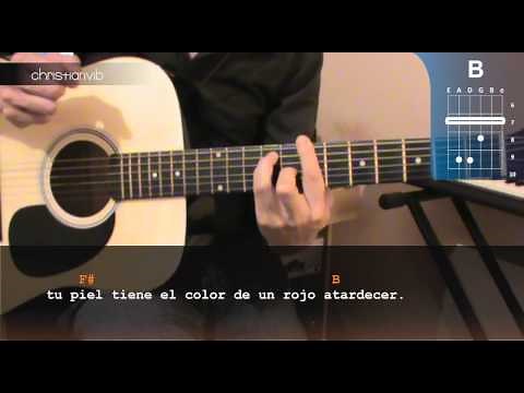 How to play "Es Por Ti" by Juanes on Acoustic Guitar (HD) Tutorial - Christianvib