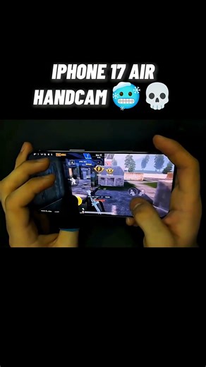 IPHONE 17 AIR HANDCAM gami pele 👀☠️ #johnathanislive #bgmi #mobilegame #settingspubg #viralshort