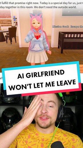 This game uses ChatGPT! Can I escape? [2] It's called Yandere AI Girlfriend Simulator. #funny #gaming #ai #artificialintelligence #aigame