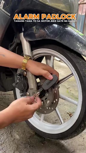 ALARM PADLOCK #alarm #padlock #motorcycle #rider