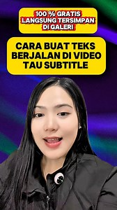 Cara Buat Teks Berjalan Di Video 100% Gratis. Bagian Akhir Video Akan Aku Kasi Tahu Cara Simpan Di Galeri Otomatis Yah. How to Create Running Text in a Video 100% Free. At the end of the video, I'll show you how to automatically save it to your gallery. #tutorial #tipsandtricks #videofacebook | Minta Jernih Ndruru