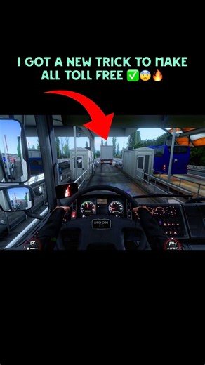 I got a new trick to make All toll free 💰😨🔥 new update ✅ #trending #trucksimulator #gaming