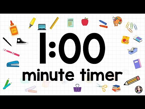 1 Minute Timer {Back to School}: Classroom Timer | Transitions | Breaks