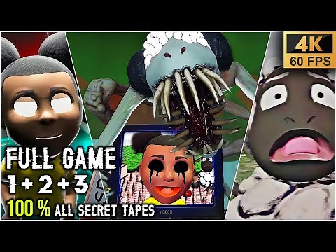 AMANDA THE ADVENTURER 1 + 2 + 3 FULL Game 100% All Secret Tapes - TRUE ENDING (4K 60fps)