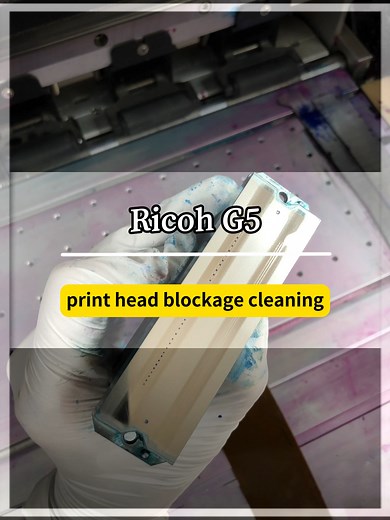 Ricoh G5 Print Head Blockage Cleaning Guide