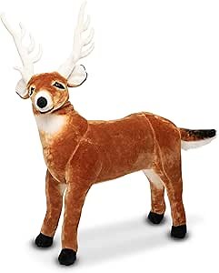 Melissa & Doug Giant Deer - Lifelike Stuffed Animal (Over 3 feet Long)
