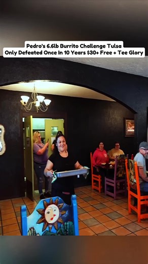 Massive 6.6 Pound Burrito Challenge at Pedro's Mexican Grill