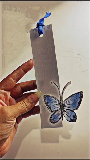 Fingerprint Butterfly Bookmark 🦋 | Creative DIY Art.