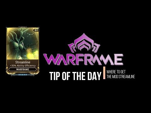 Warframe Where to get the mod Streamline