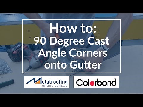 How to: Install 90 Degree Cast Angle Corners onto Gutter | Metal Roofing Online