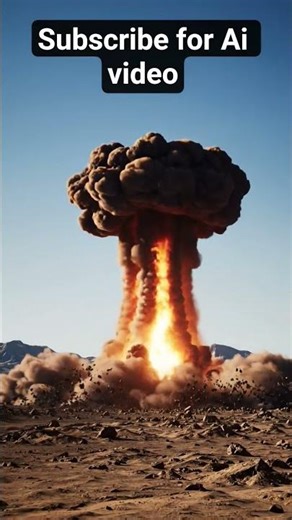 atomb bumb blast scene generated with ai #ai #shorts #