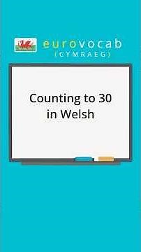 Learn Welsh - Numbers - Count to 30