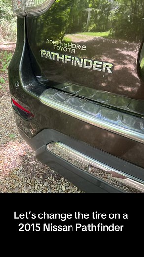 Change the tire on a 2015 Nissan Pathfinder with me! Nail in the tire? Let’s put on the spare. #tutorial #changetires #howto #nissan #nissanpathfinder #2015nissanpathfinder #2015pathfinder