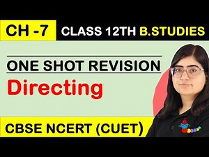 DIRECTING | Directing Class 12 Business Studies One Shot | Chapter 7 Business Studies Class 12