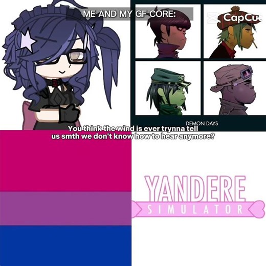♡{me and my Gf}♡ #yanderesimulator#bisexual #lesbian#edit #gachaclub ‪@tannertanker‬