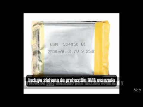 Batería 3.7V @ 2500mAh LiPo Recargable