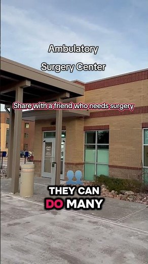 What is an ASC? 🤔 An Ambulatory Surgery Center is a less expensive facility for same-day surgeries.