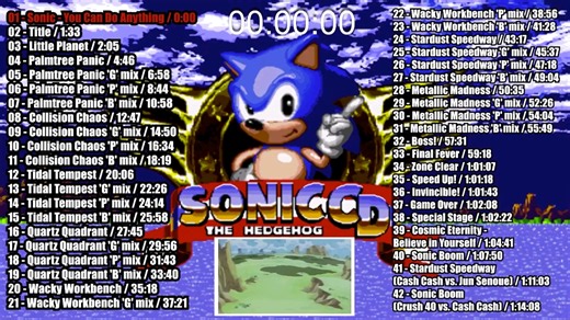 SONIC THE HEDGEHOG CD OST (20th Anniversary Edition) | SEGA CD | 1993